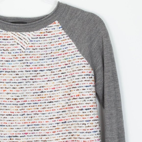 J. Crew Womens Tweed Wool Blend Pullover Crewneck Sweater Size Medium Preppy - Picture 2 of 6